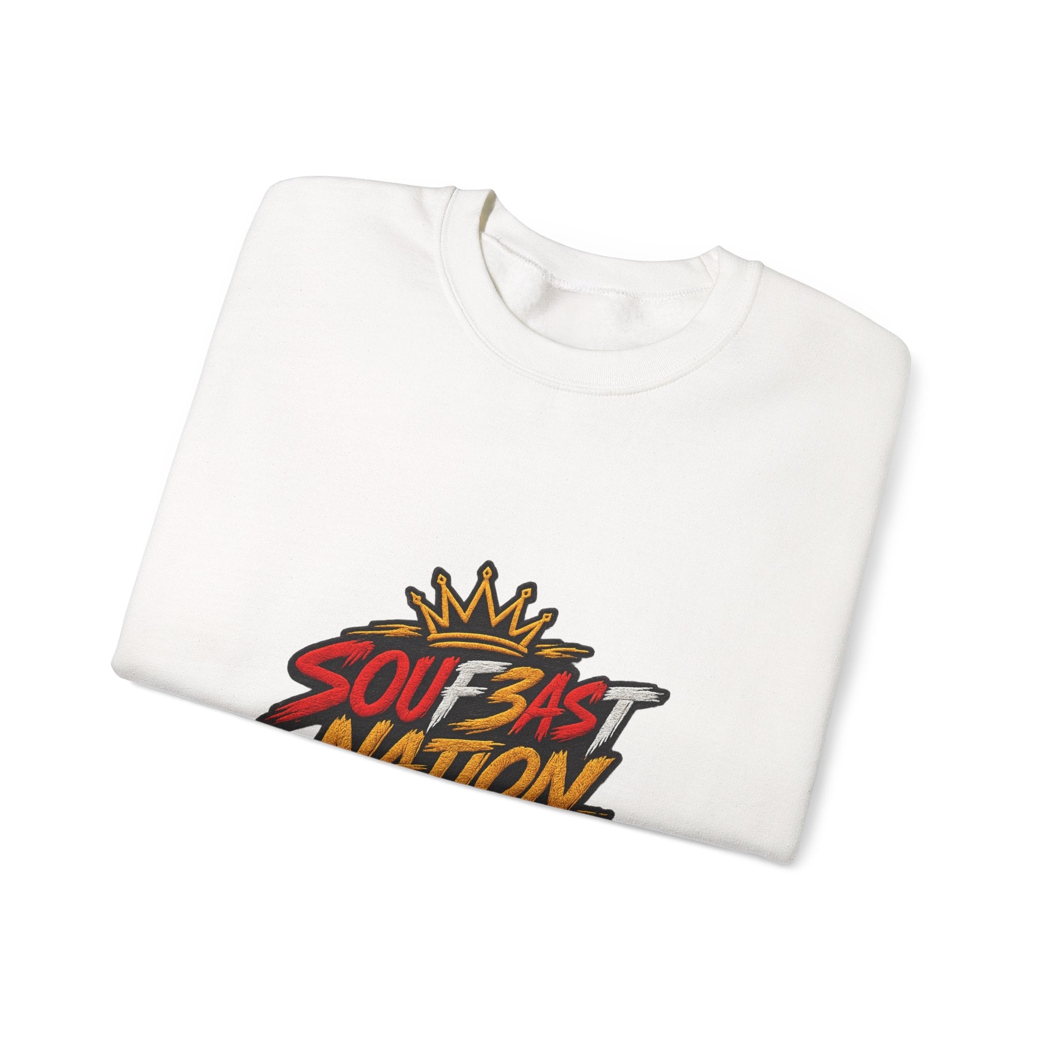 Crewneck Sweatshirt — 'Southeast Nation' Bold Graphic Crown Design