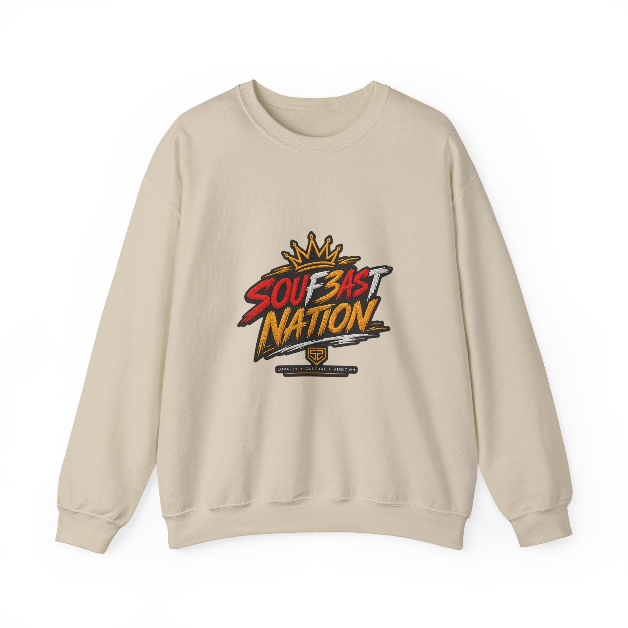 Crewneck Sweatshirt — 'Southeast Nation' Bold Graphic Crown Design