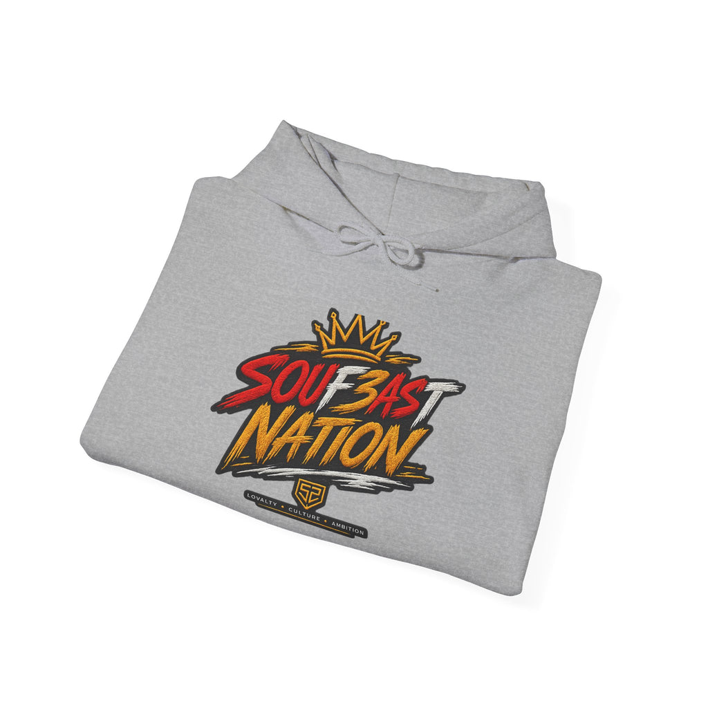 Soul East Nation Hoodie — Retro Streetwear Graphic Pullover