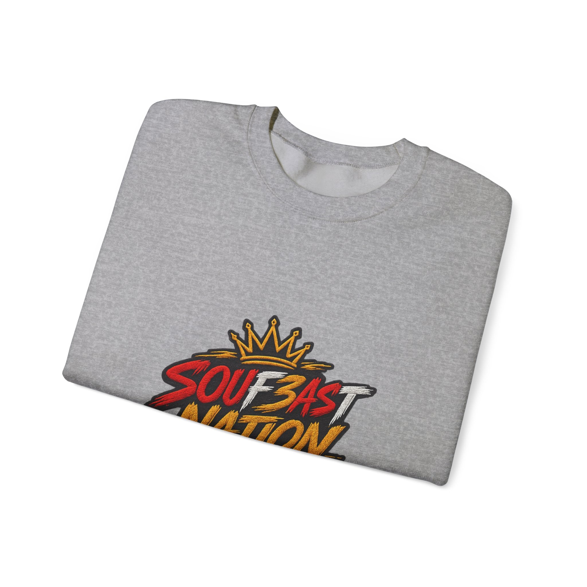 Crewneck Sweatshirt — 'Southeast Nation' Bold Graphic Crown Design