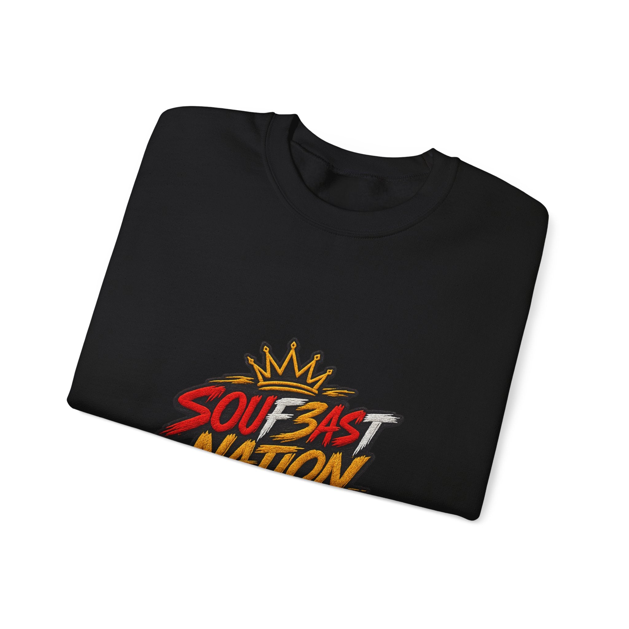 Crewneck Sweatshirt — 'Southeast Nation' Bold Graphic Crown Design