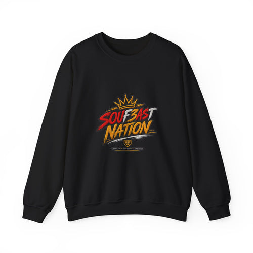 Crewneck Sweatshirt — 'Southeast Nation' Bold Graphic Crown Design