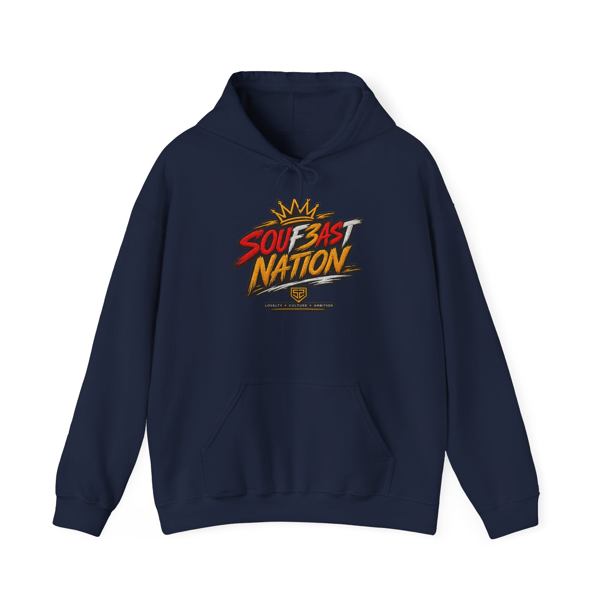 Soul East Nation Hoodie — Retro Streetwear Graphic Pullover