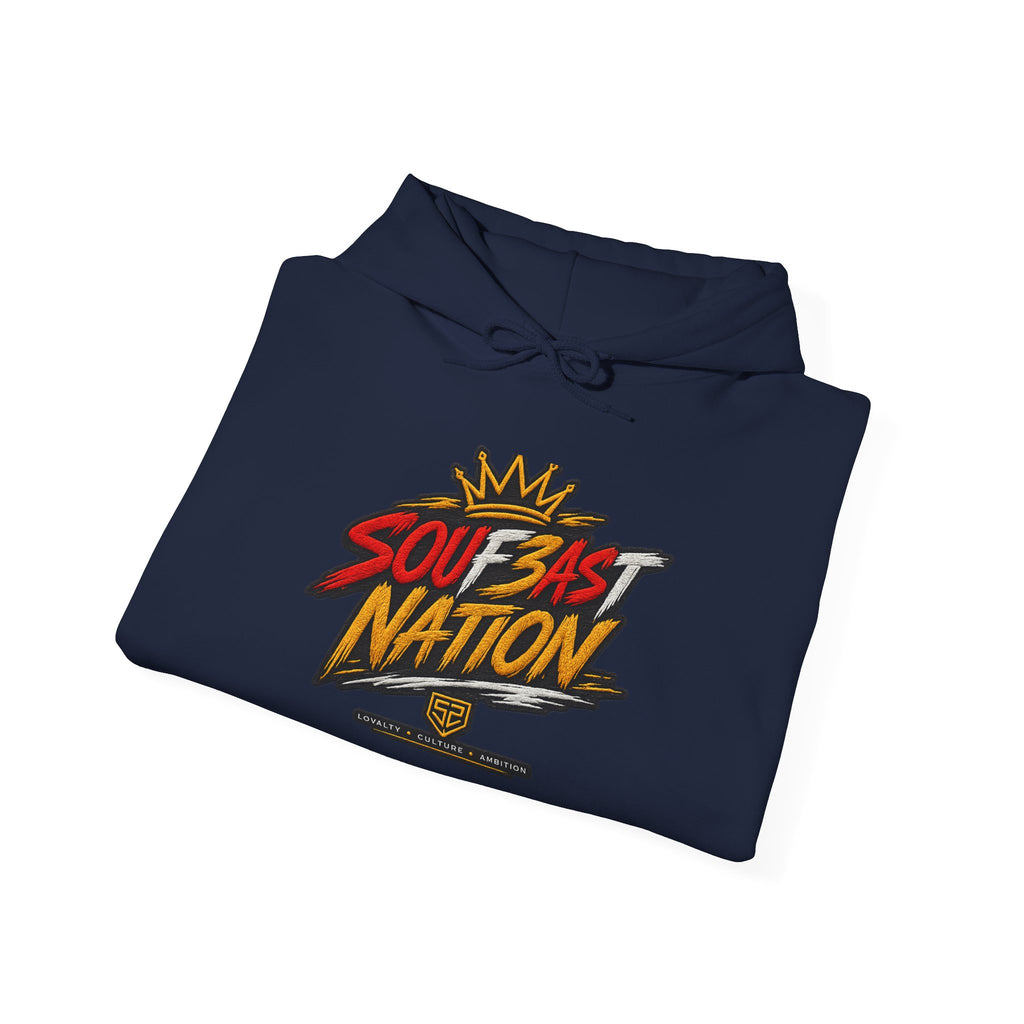 Soul East Nation Hoodie — Retro Streetwear Graphic Pullover