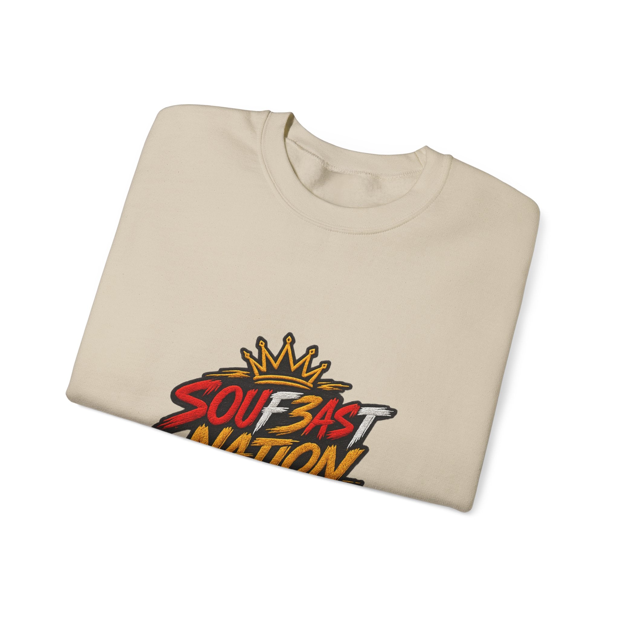 Crewneck Sweatshirt — 'Southeast Nation' Bold Graphic Crown Design