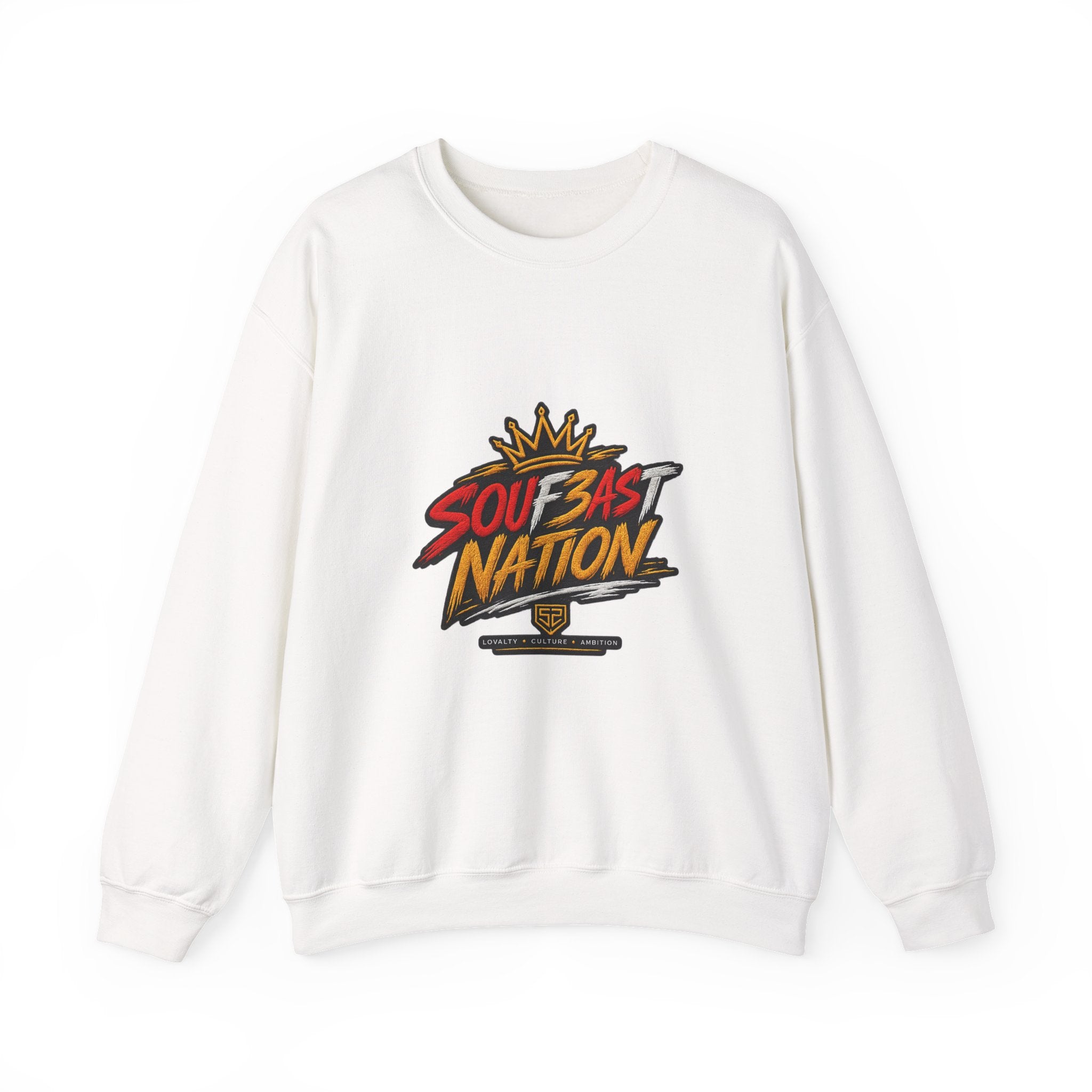 Crewneck Sweatshirt — 'Southeast Nation' Bold Graphic Crown Design
